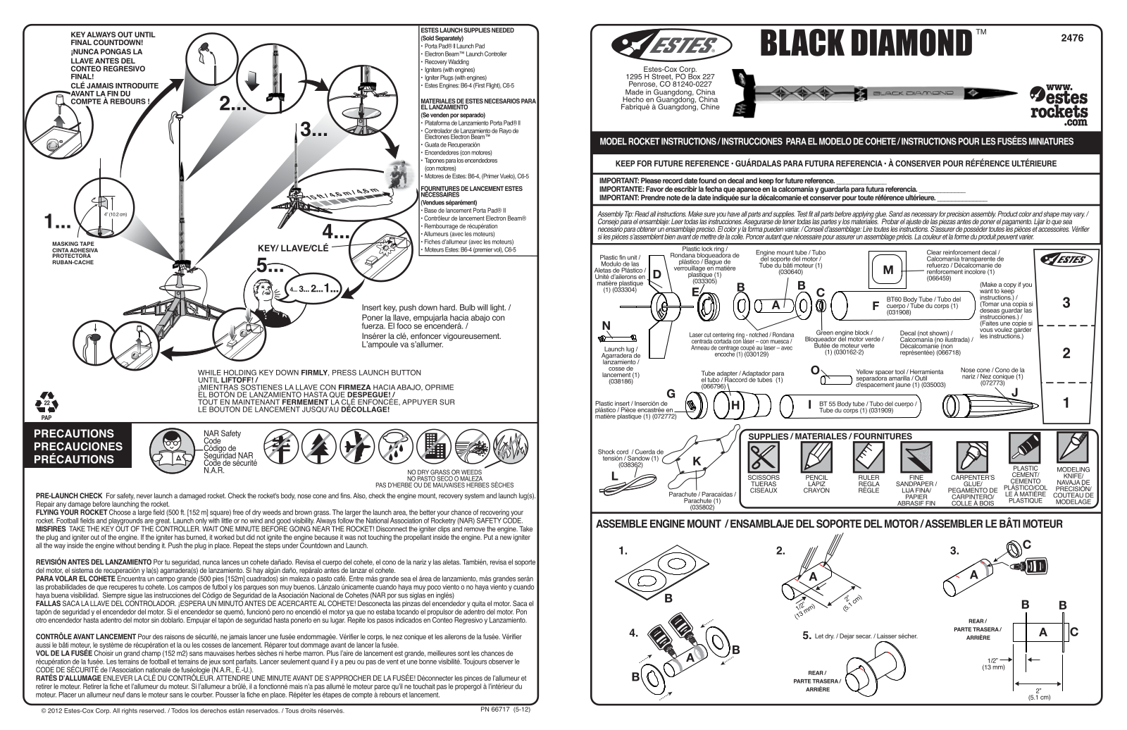 ESTES Black Diamond User Manual