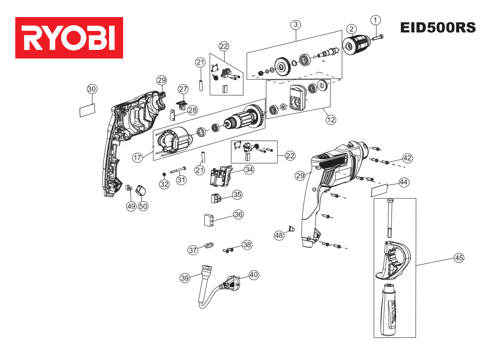 Ryobi EID500RS User Manual