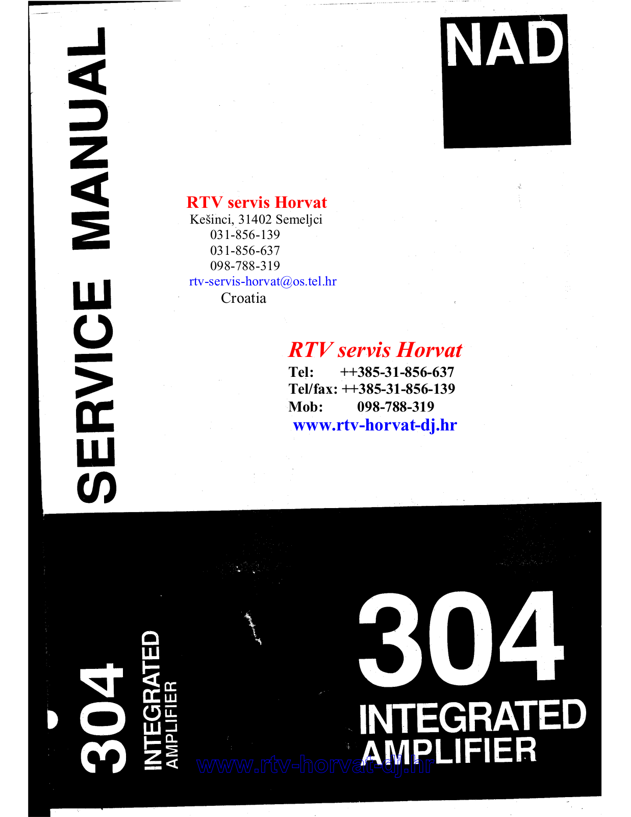 NAD 304 Service manual