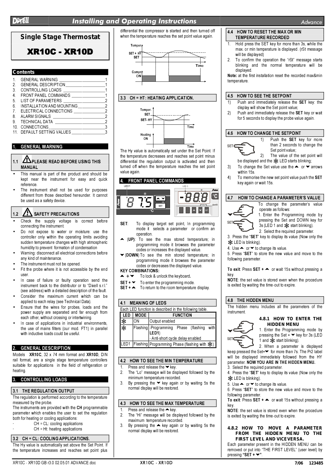 Norlake XR10D Installation Manual