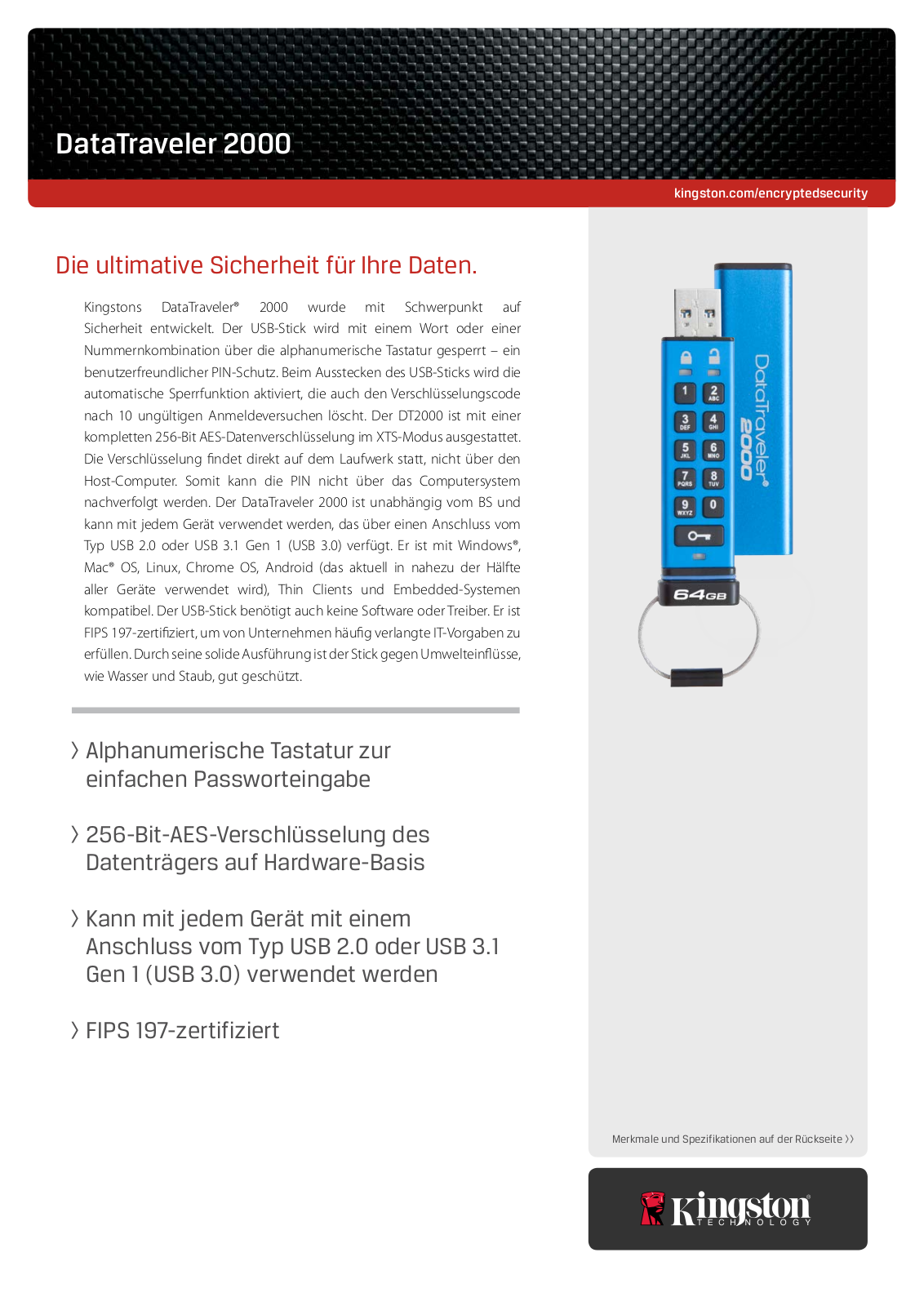 Kingston DataTraveler 2000 Service Manual