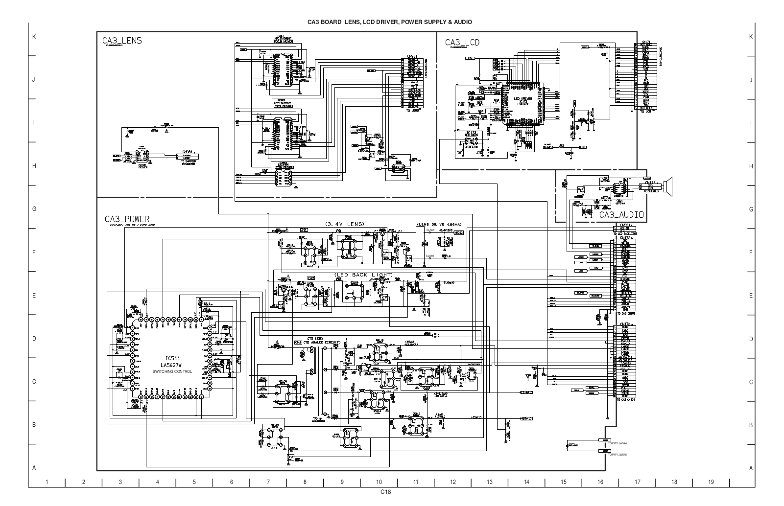 SANYO VPC-MZ2EX, VPC-MZ2, VAR-GA4U, VAR-GA4EX, VAR-GA4E BOARD AE