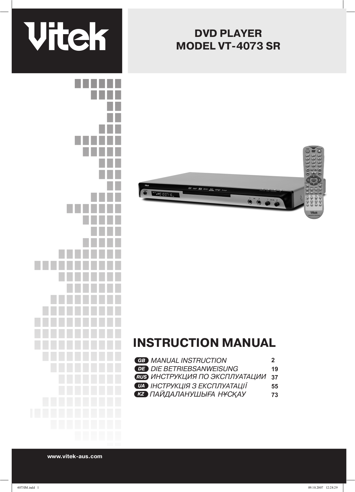 Vitek VT-4073 SR User Manual