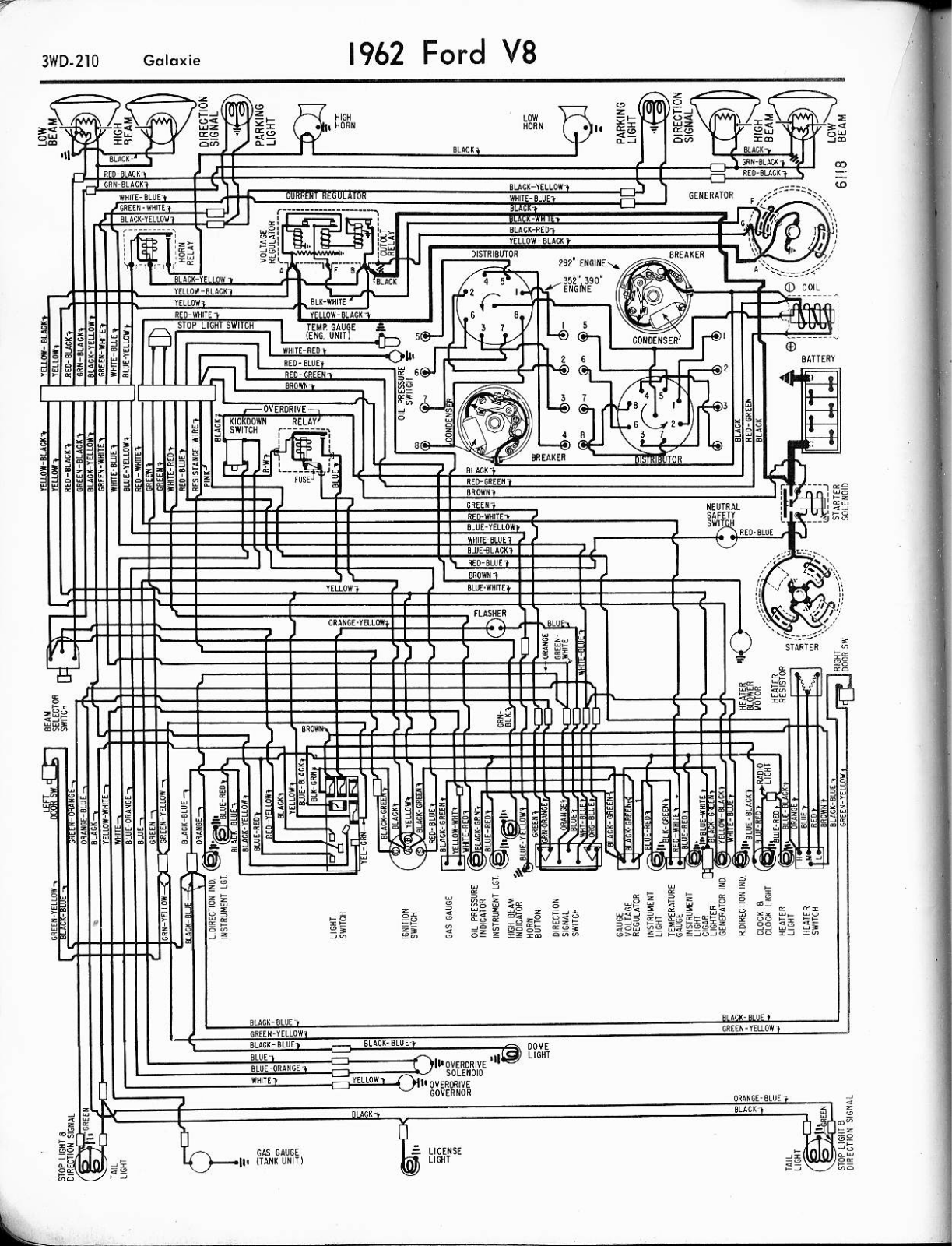 Ford 1962  galaxie schematic