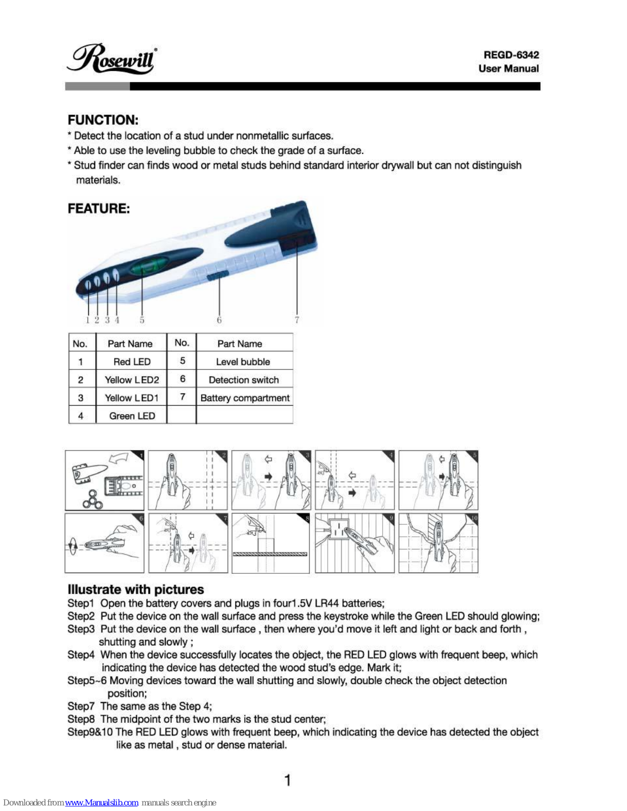 Rosewill REGD-6342 User Manual