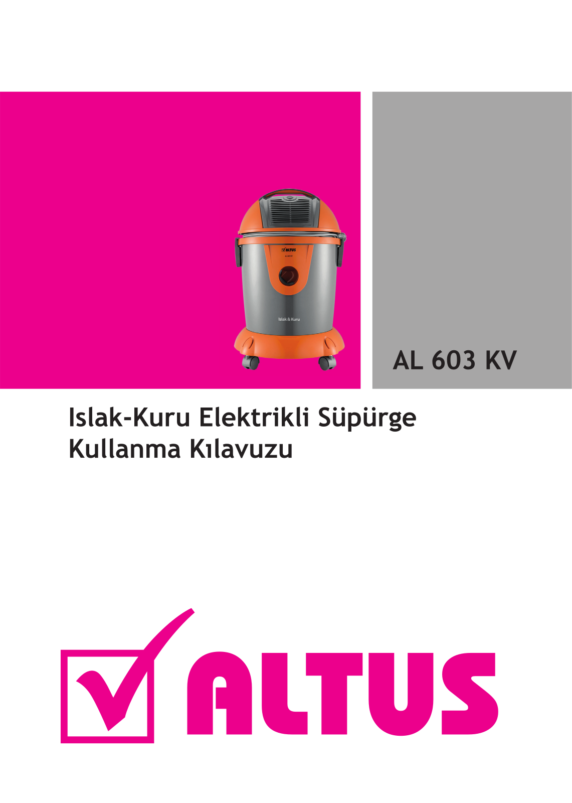 Altus AL603KV User manual