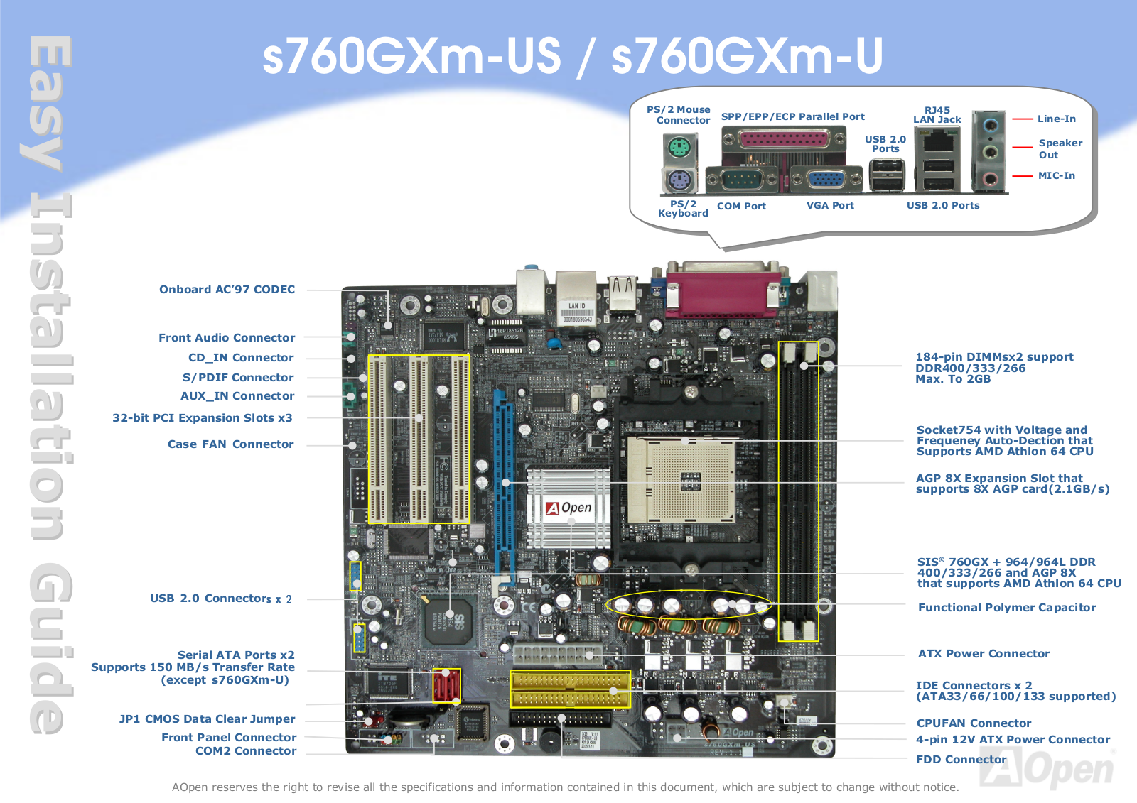 AOpen S760GXM-USG User Manual