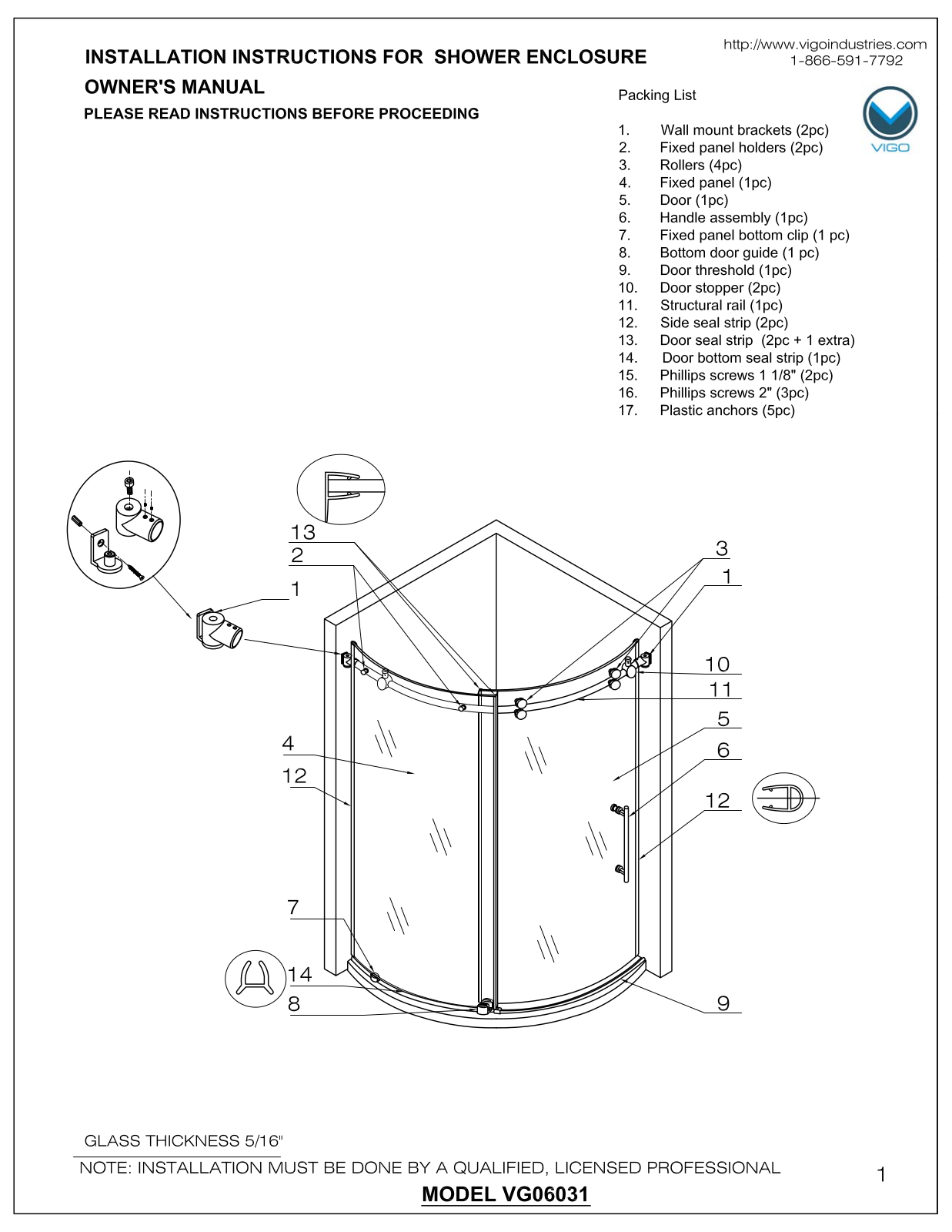 VIGO VGU2177 Specifications - ManualMachine.com