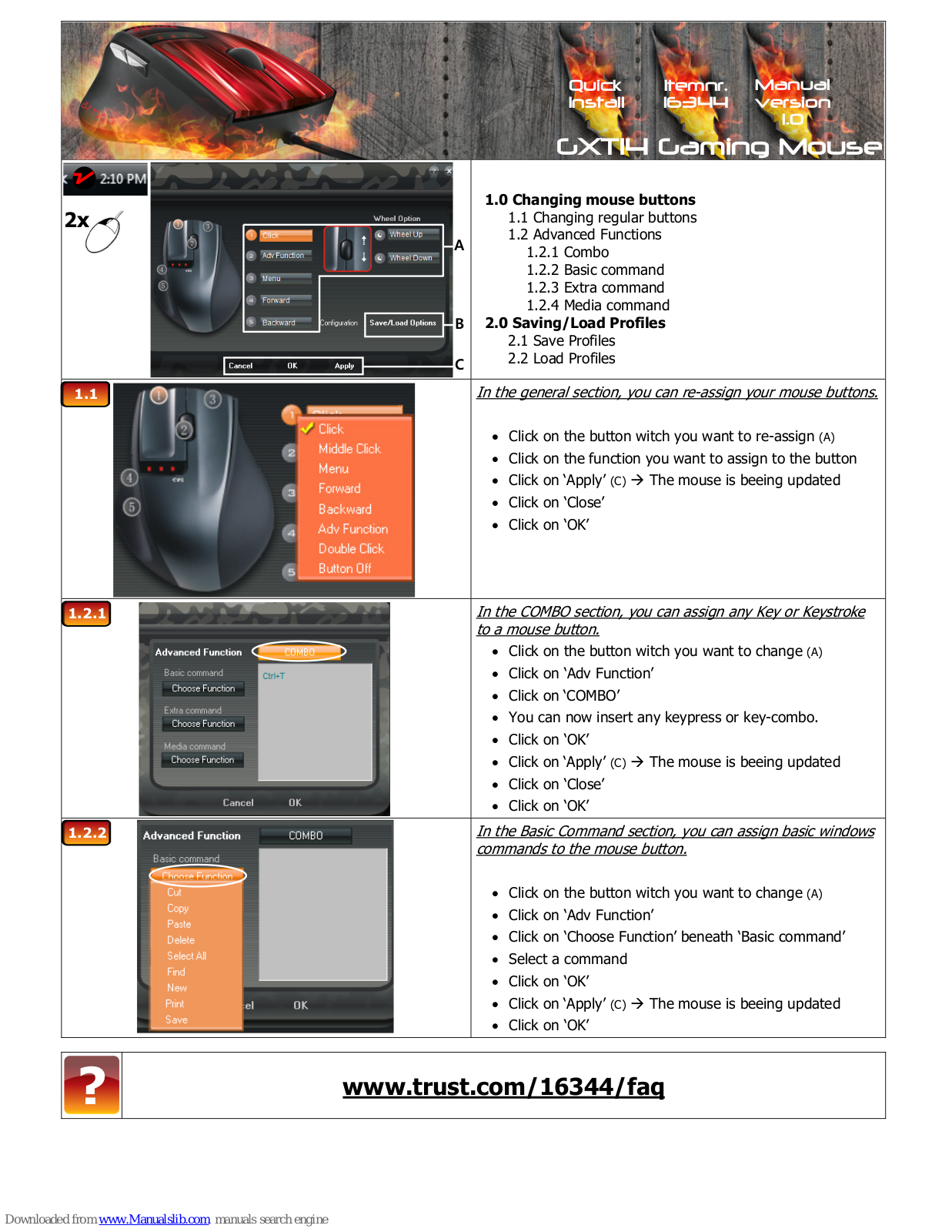 Trust GXT14 Quick Install Manual