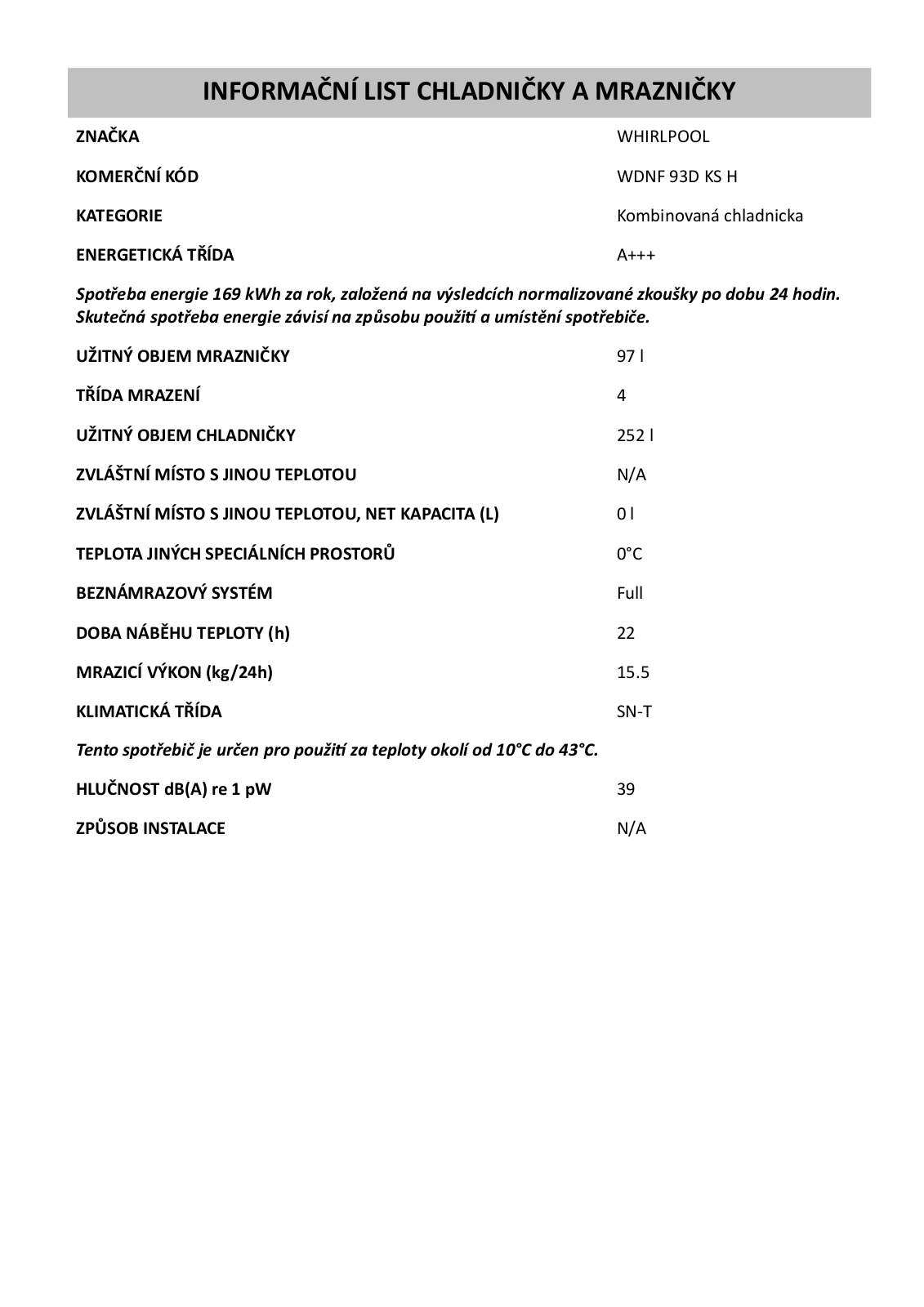 Whirlpool WDNF 93D KS H User Manual - ManualMachine.com