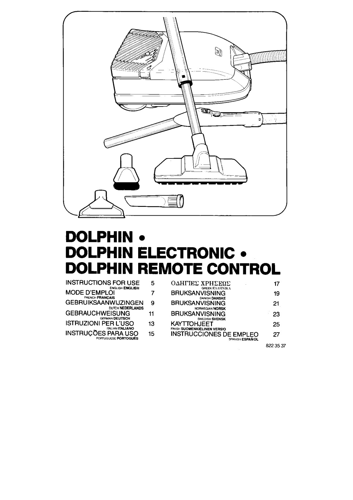 Tornado Dolphin remote control, Dolphin electronic, Dolphin User Manual