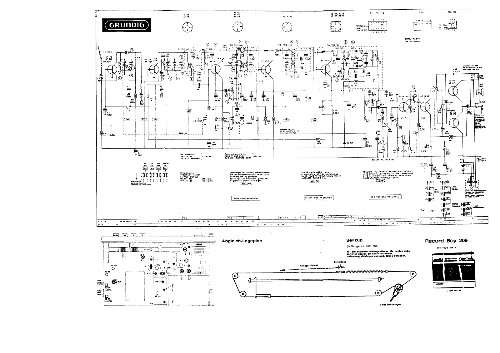 Grundig record boy 209 schematic