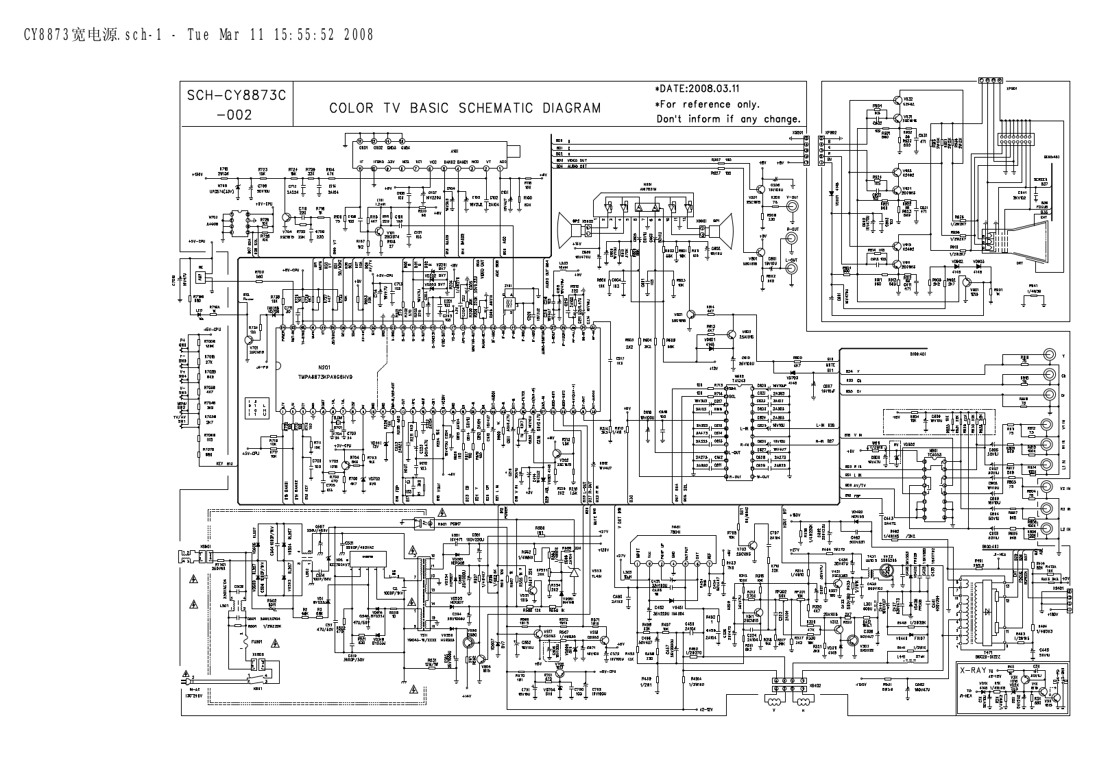 Generic CY8873C Schematic