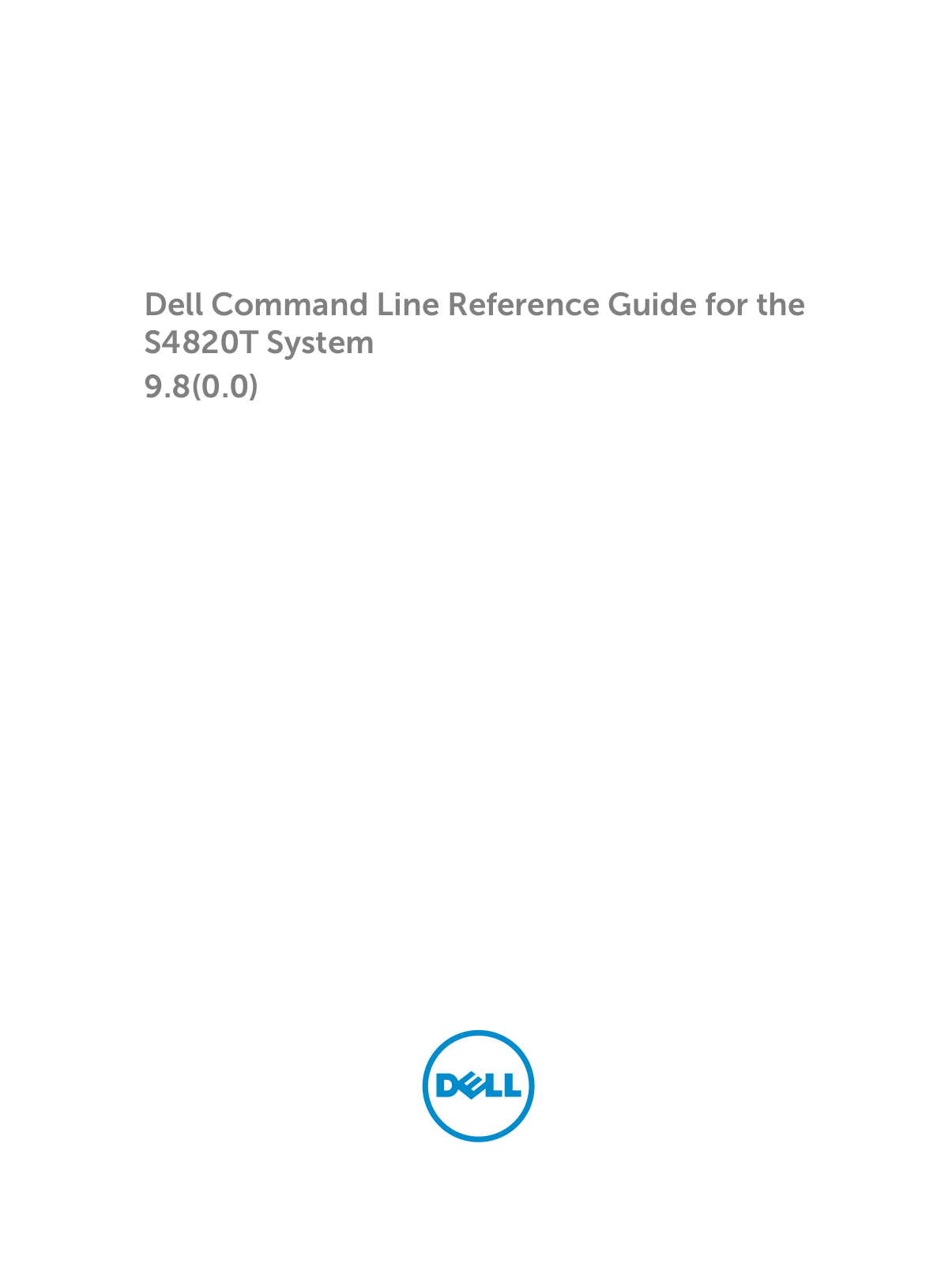 Dell S4820T User Manual