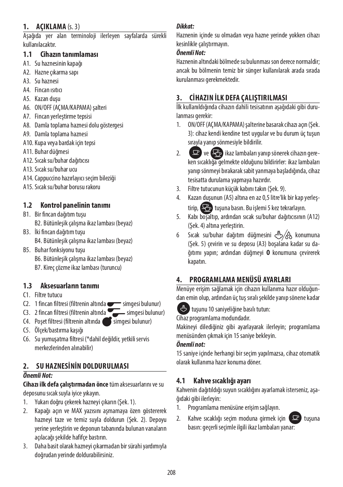 Delonghi EC685.M, EC685.BK, EC685.W, EC685.R, ECKG6821.M Instruction manuals