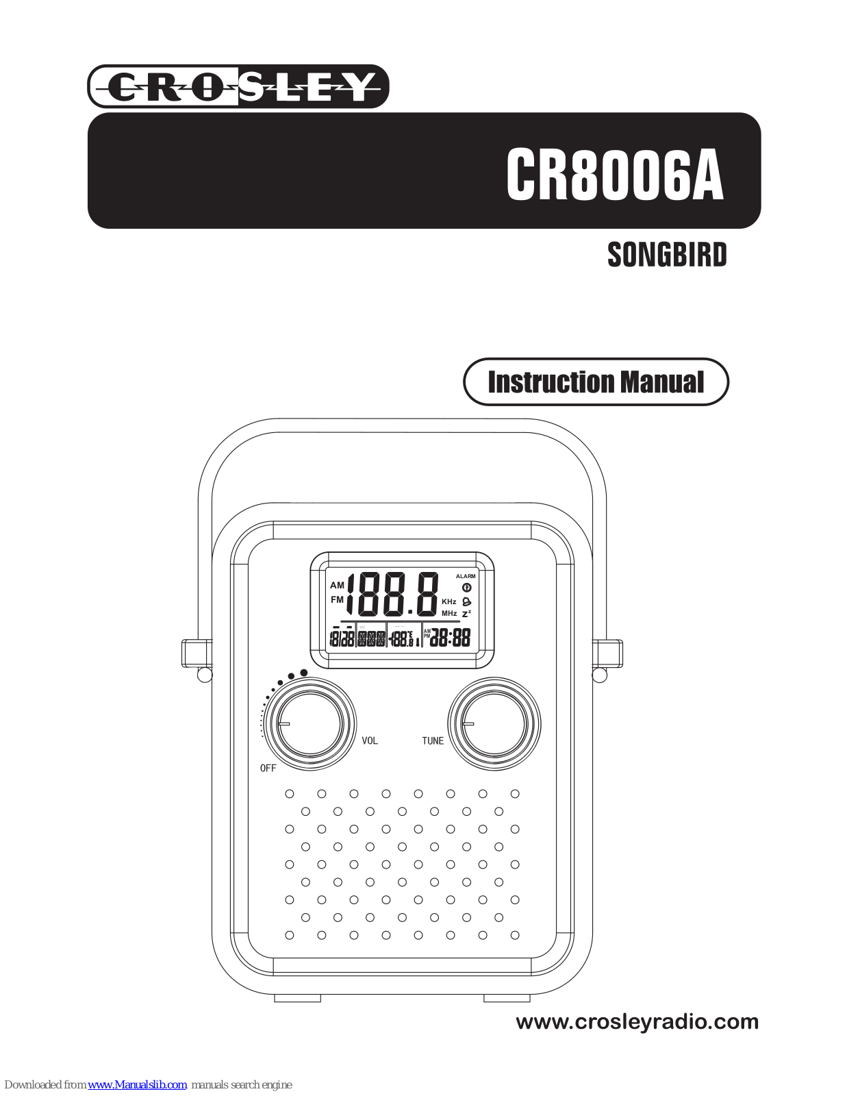 Crosley Songbird CR8006A Instruction Manual