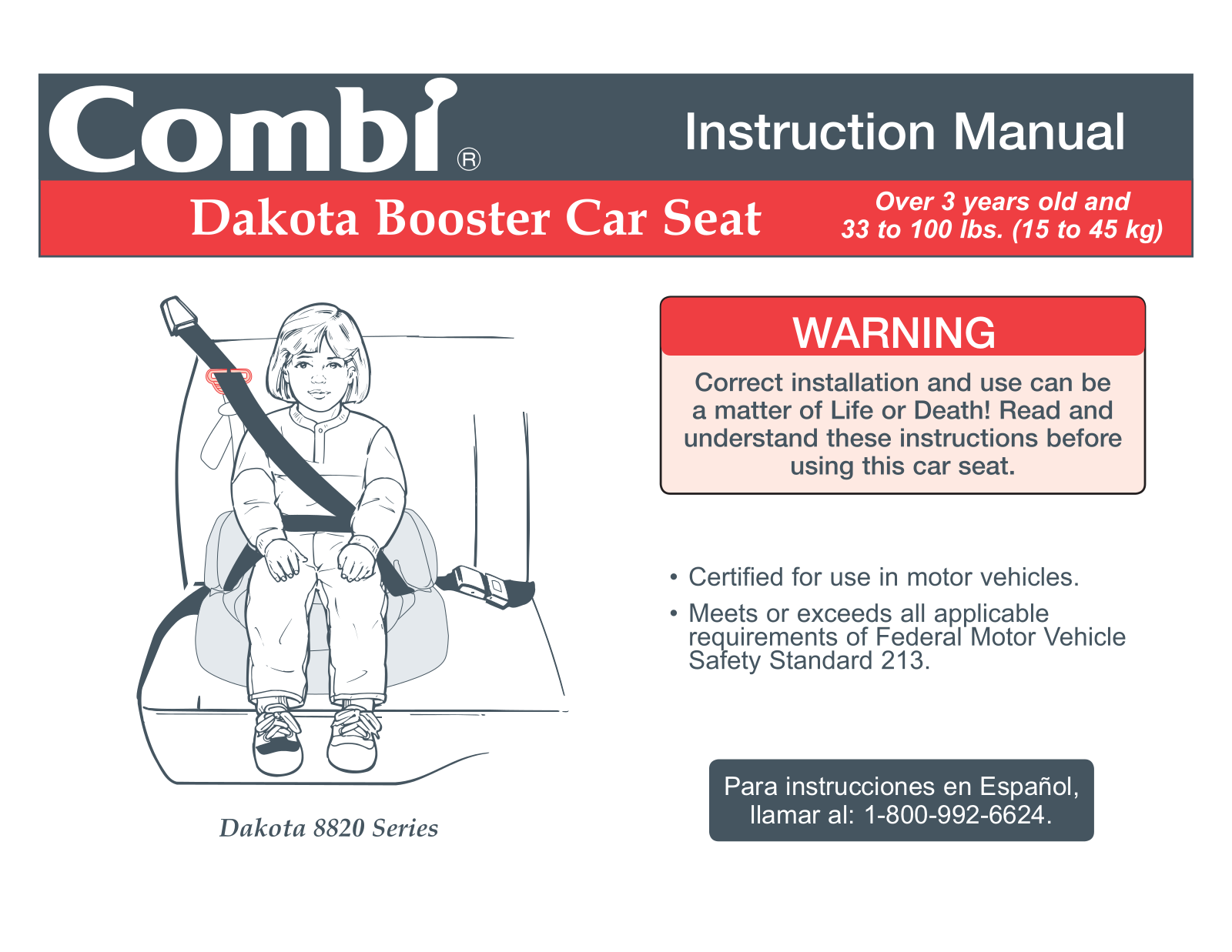 Combi Dakota 8820 Owner's Manual