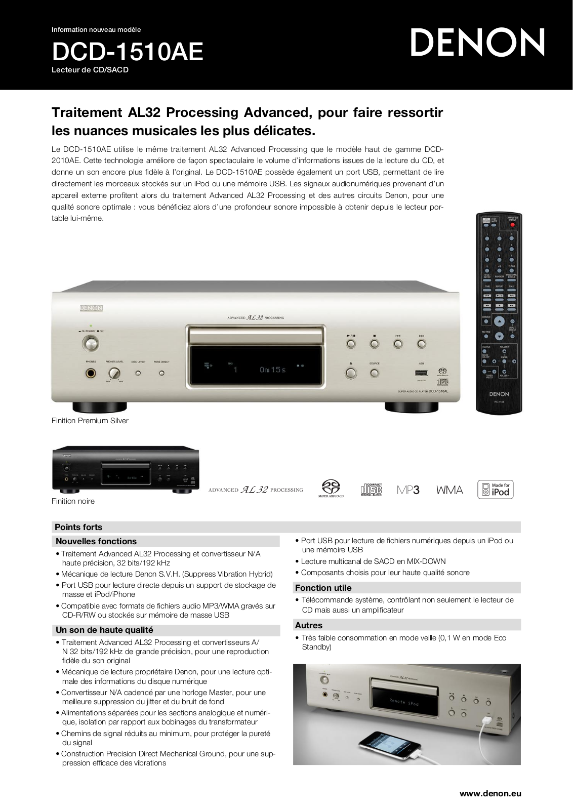 DENON DCD-1510AE User Manual