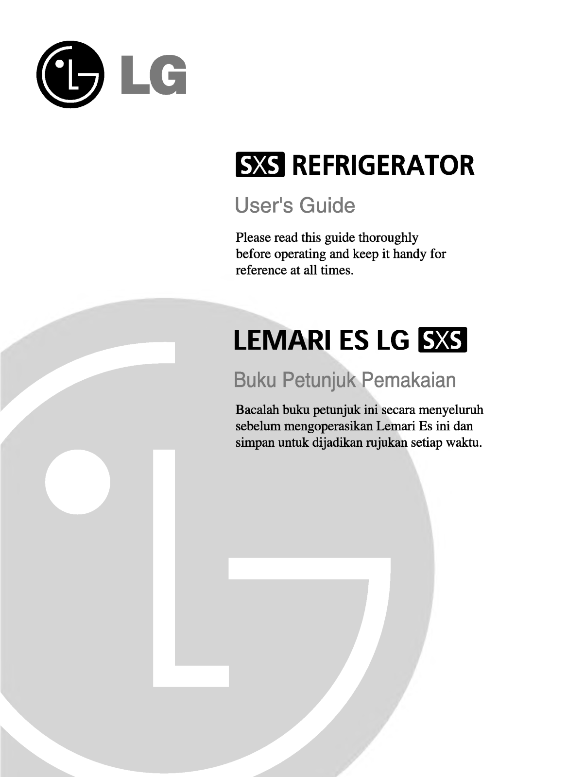 LG GR-P277BUG User Manual