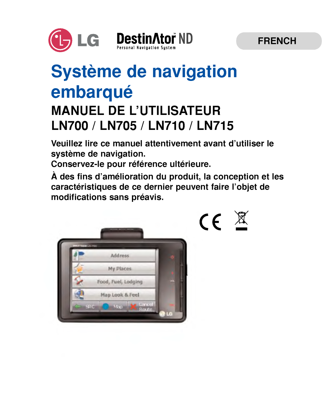 LG LN700 User Manual