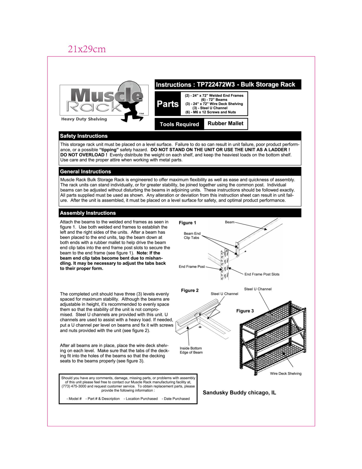 Sandusky Cabinets SN1686 Installation & Assembly - ManualMachine.com