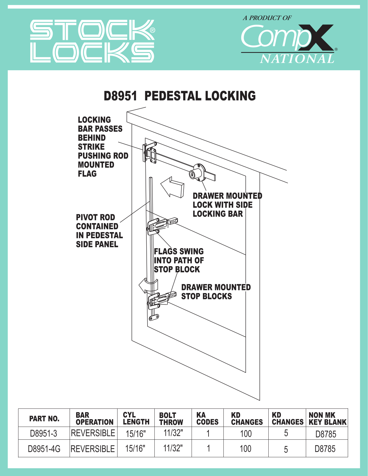 Compx D8951 drawing