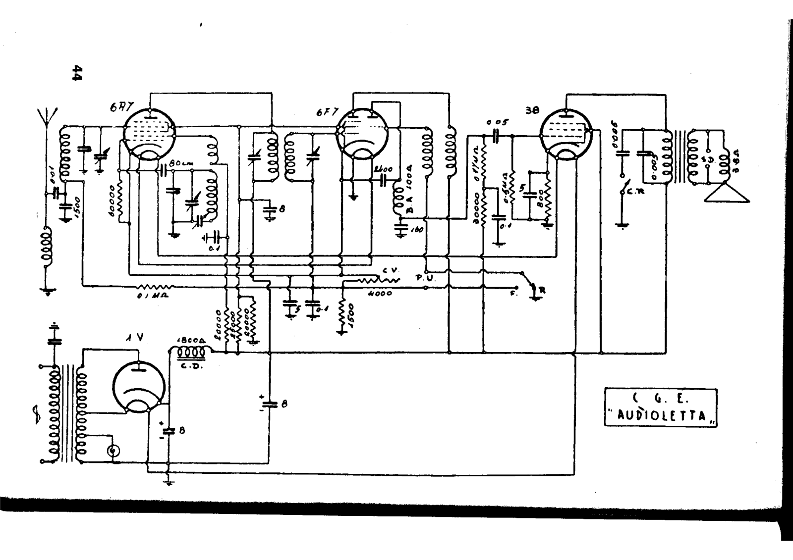 CGE audioletta schematic - ManualMachine.com
