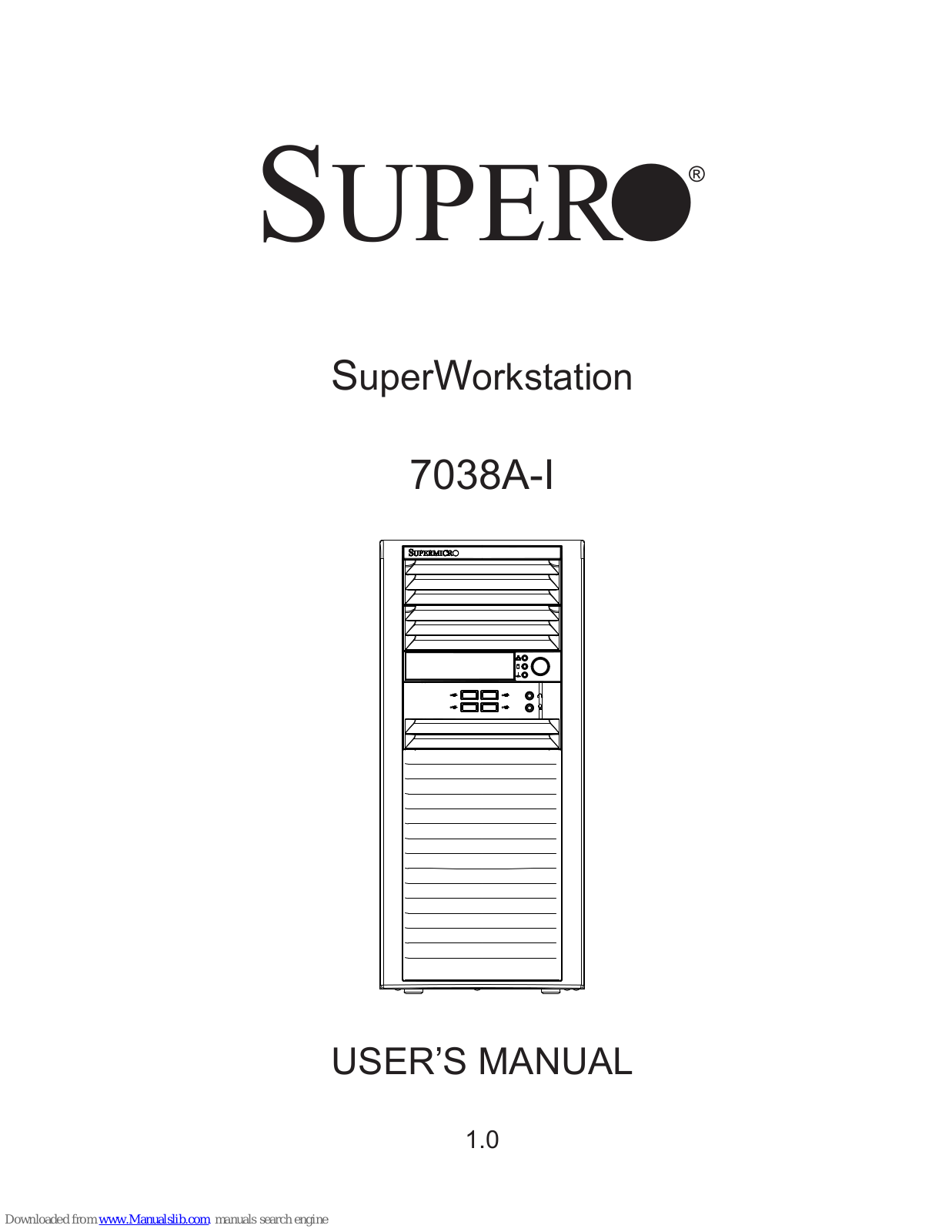 Supero SuperWorkstation 7038A-I User Manual