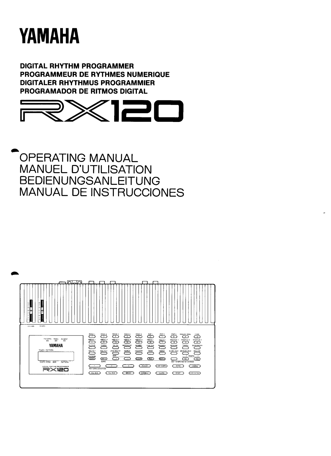 Yamaha Audio RX120 User Manual