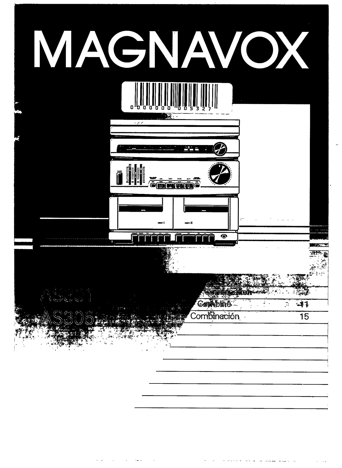 Philips AS305, AS301/22, AS301/20, AS301, AS305/20B User Manual