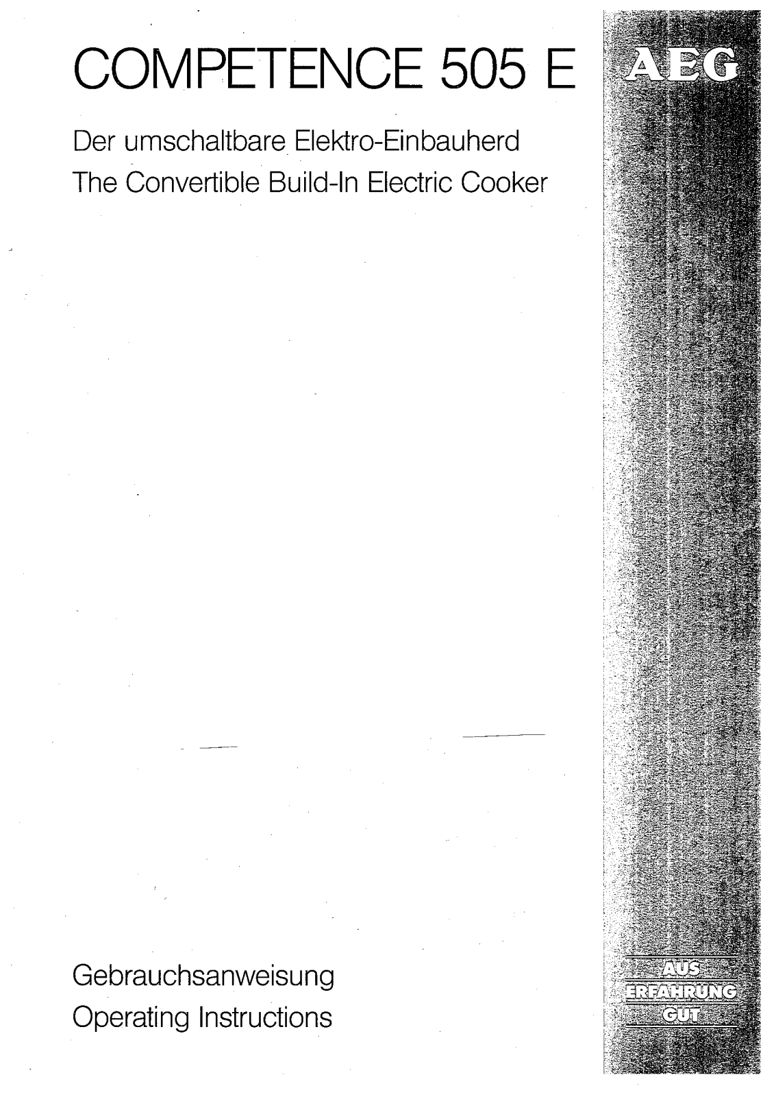 AEG-Electrolux 505E-B, 505E-S User Manual