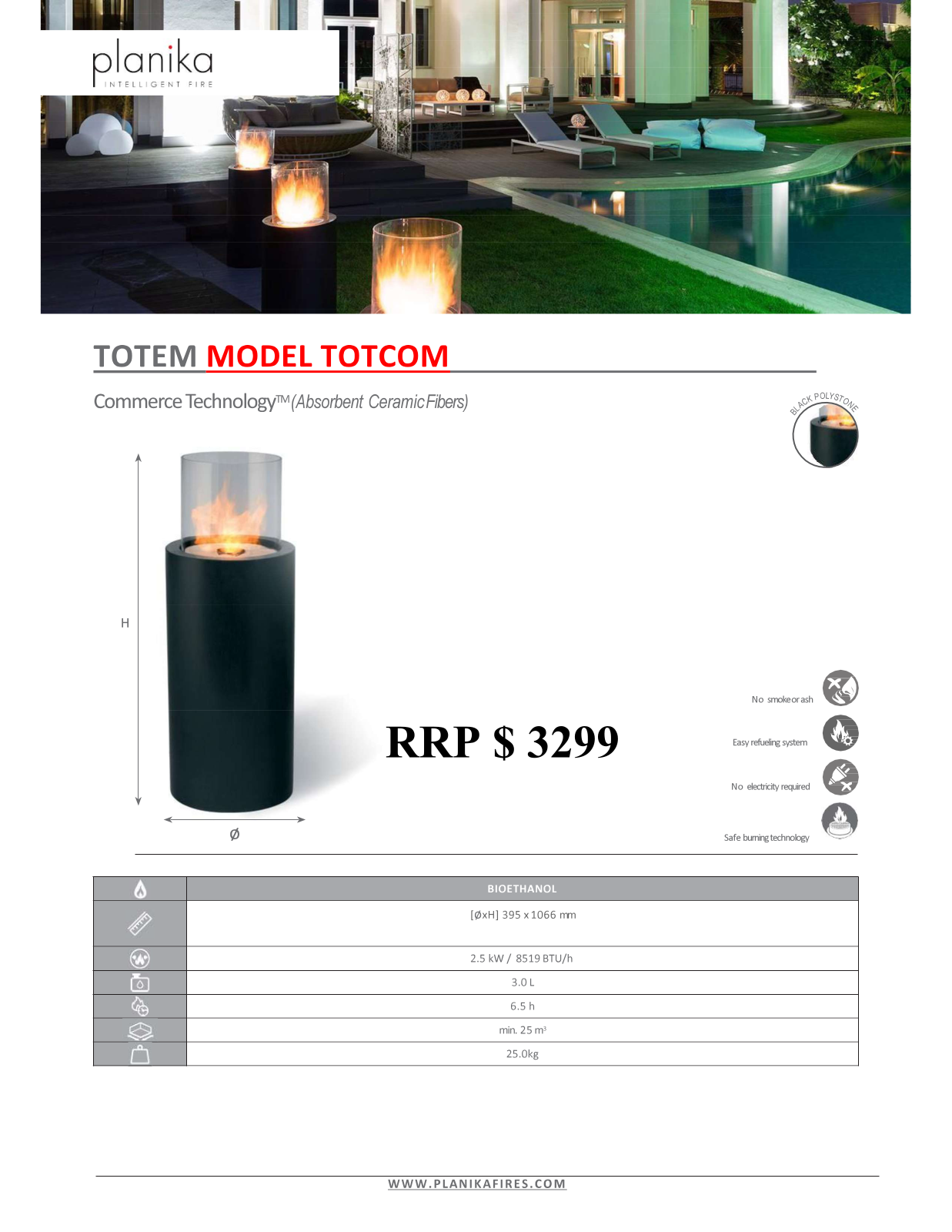 Planika TOTCOM Specifications Sheet - ManualMachine.com