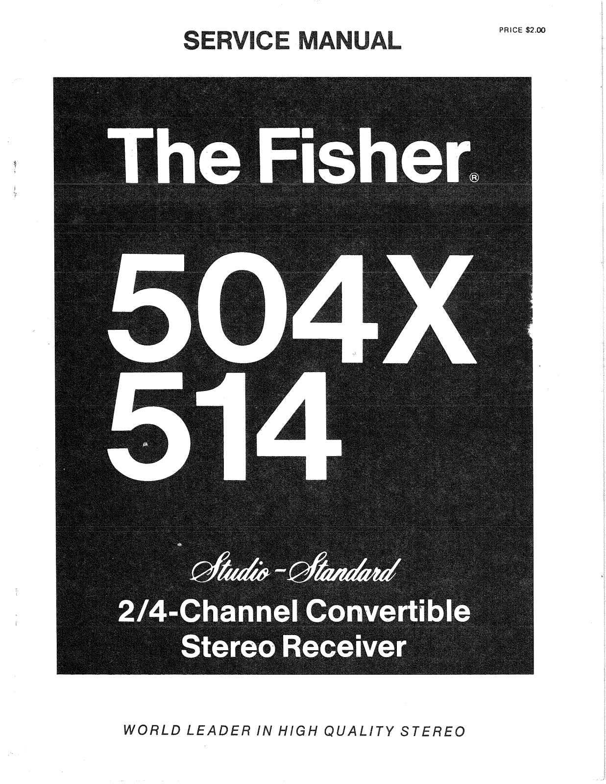 Fisher 504-X, 514 Service manual