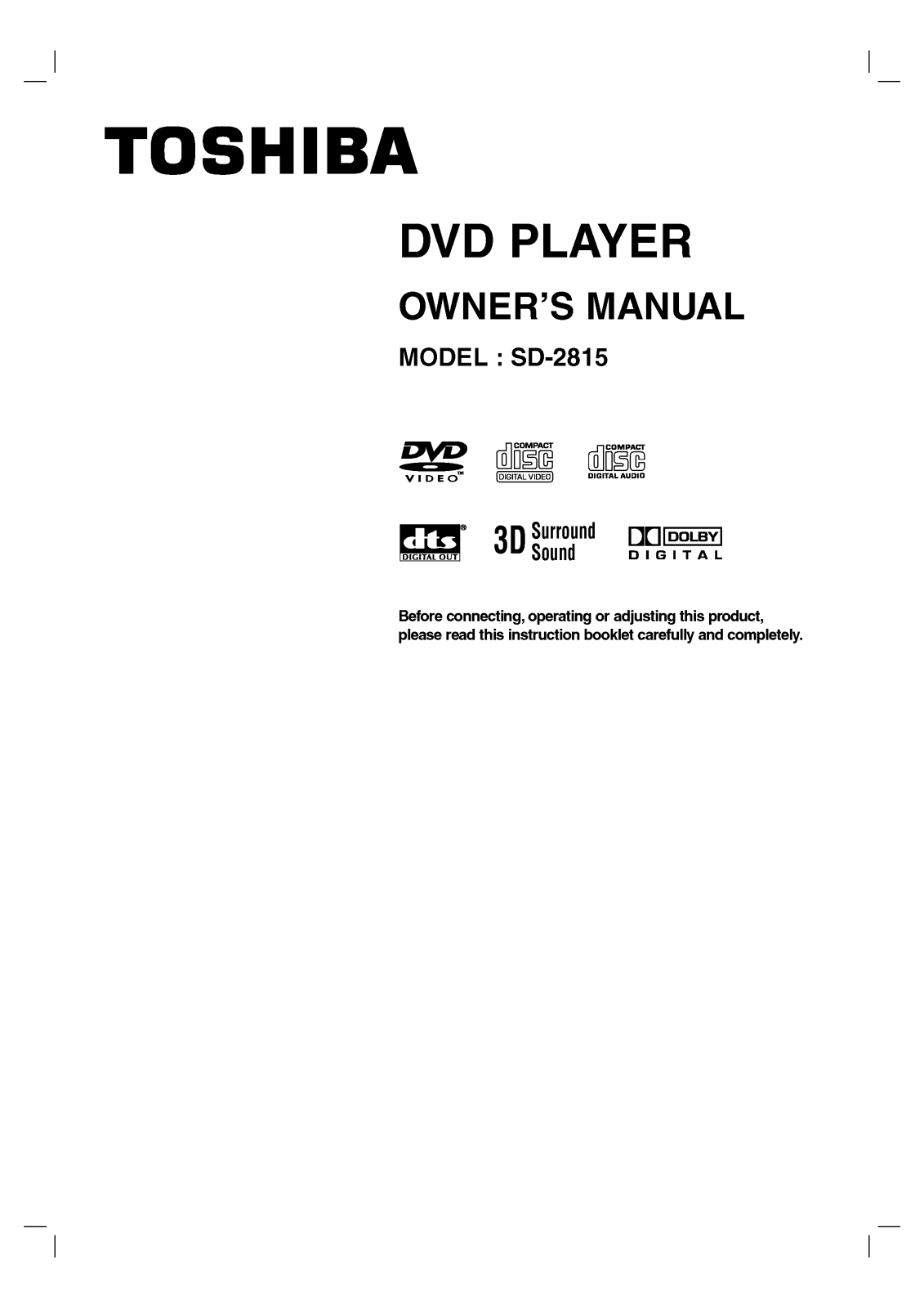 LG SD-2815-K-TC User Manual