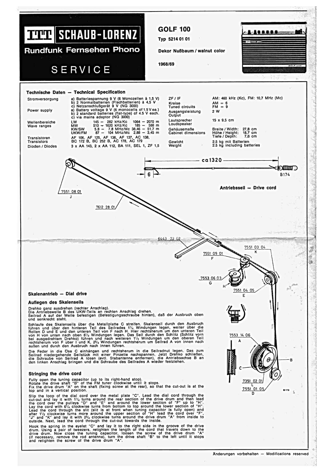 Itt Schaub-Lorenz-Golf-Europa-100 Schematic