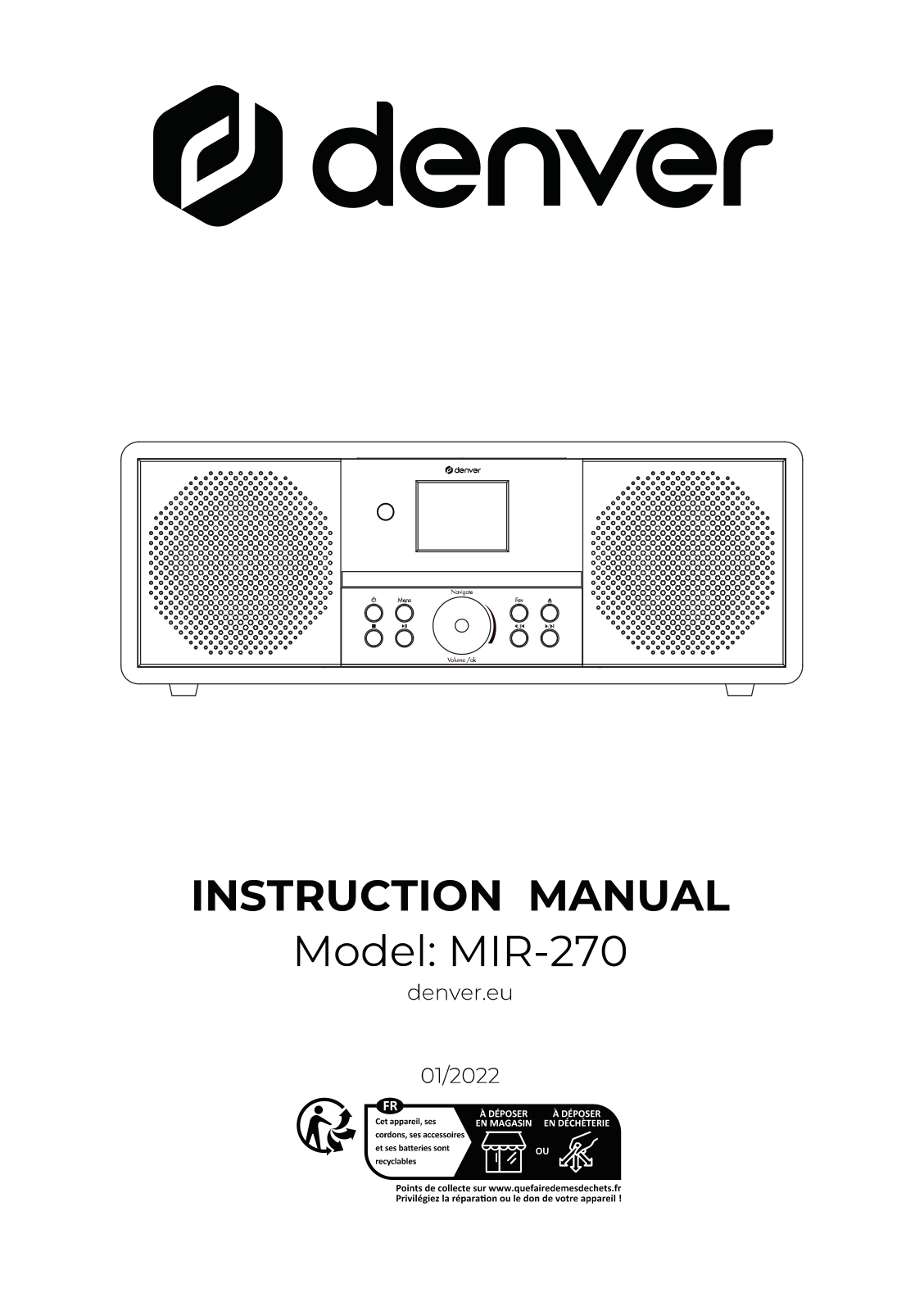 DENVER MIR-270B User guide - ManualMachine.com