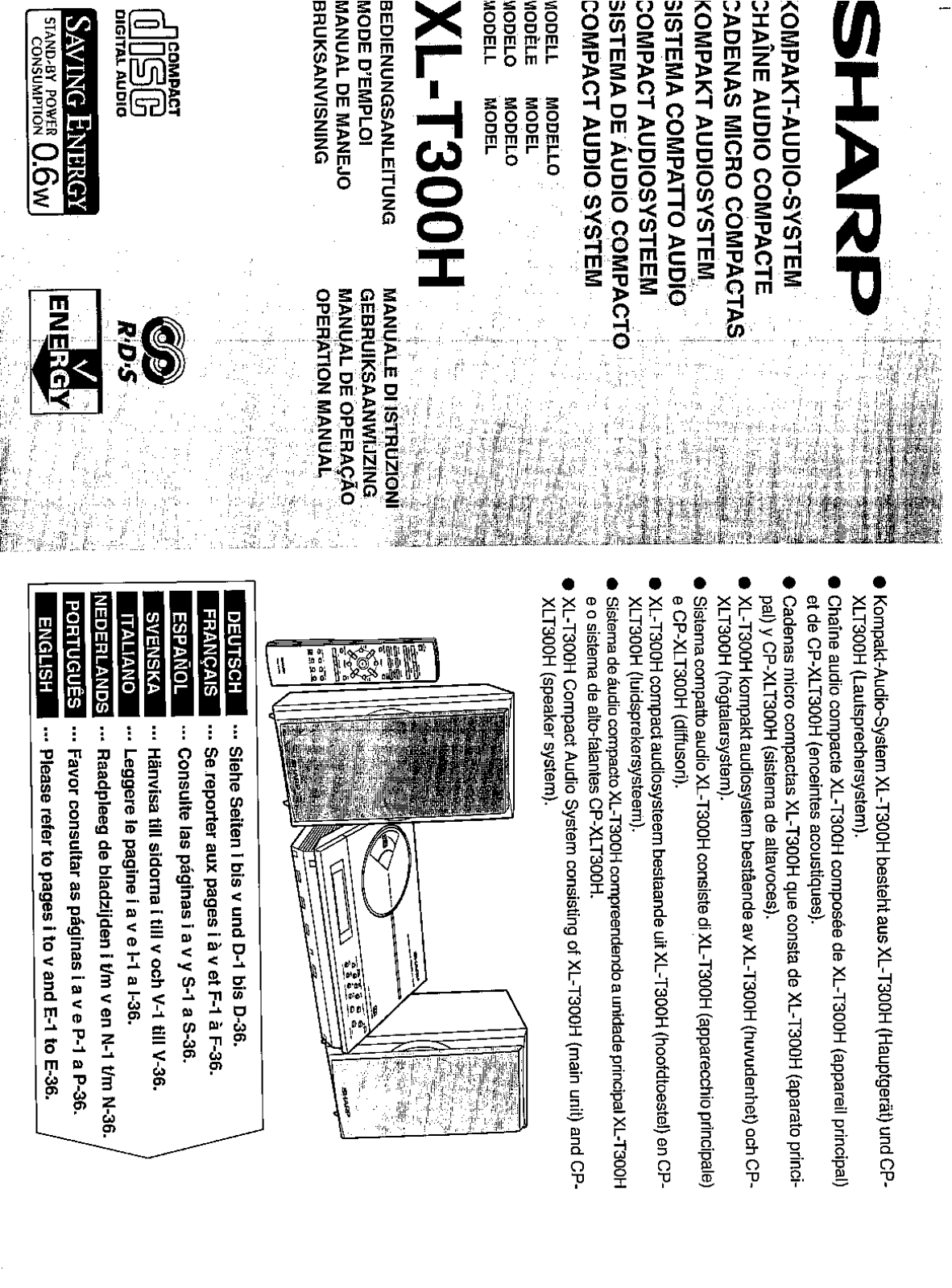 Sharp XL-T300H, R-24ST, R-2B34 User Manual