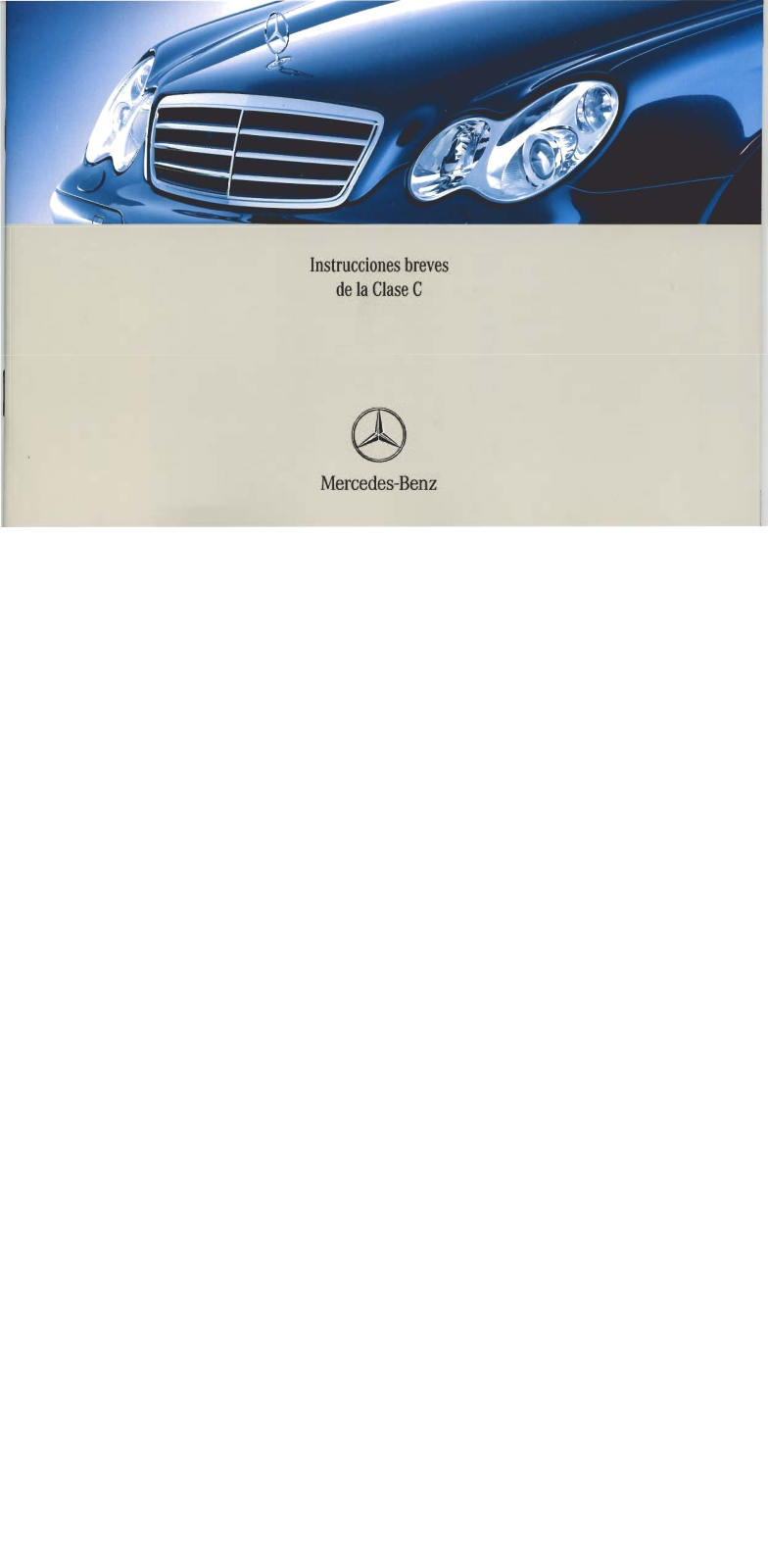 Mercedes C (2004) User Manual