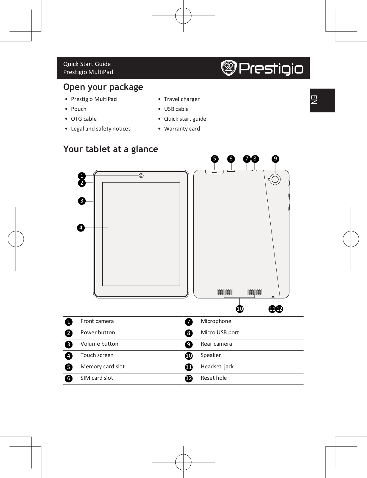 Prestigio P7380D User Manual