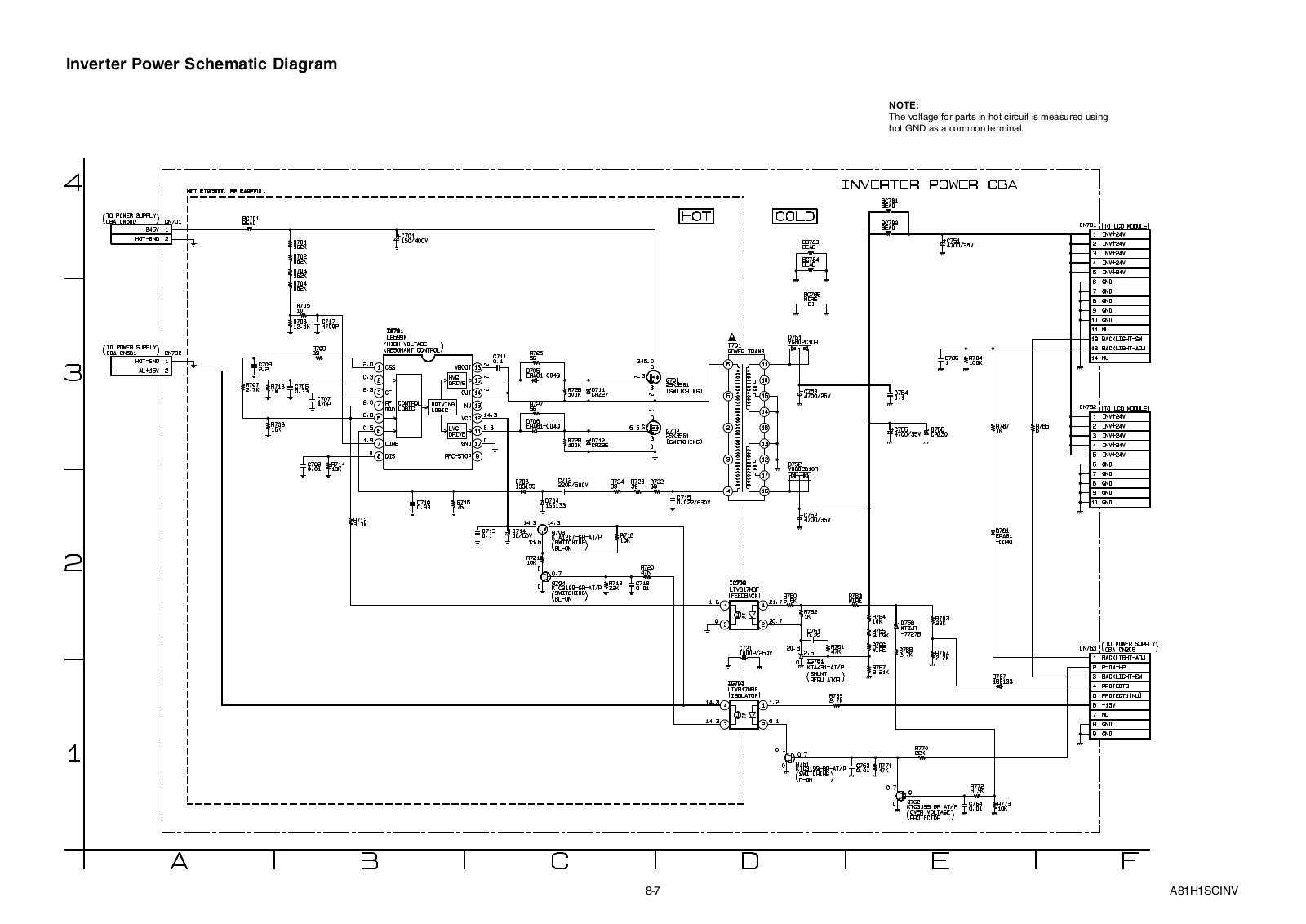 Inverter Sylvania LC420SS8 Schematic