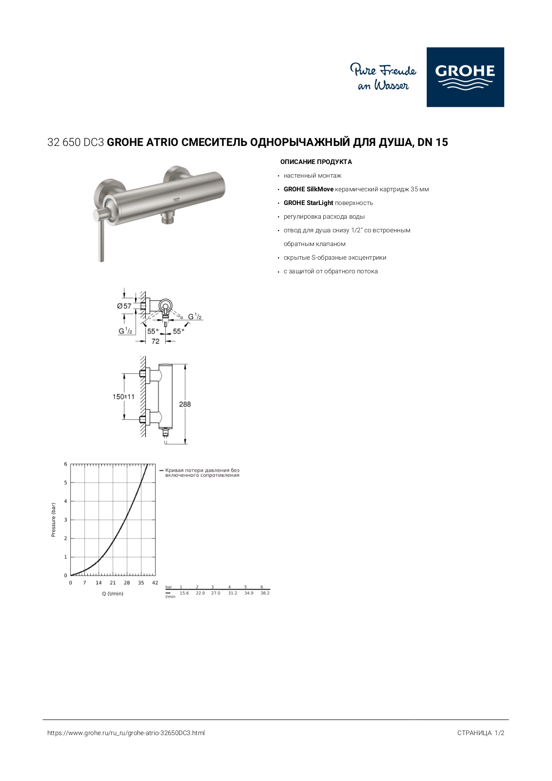 Grohe 32650DC3 User guide