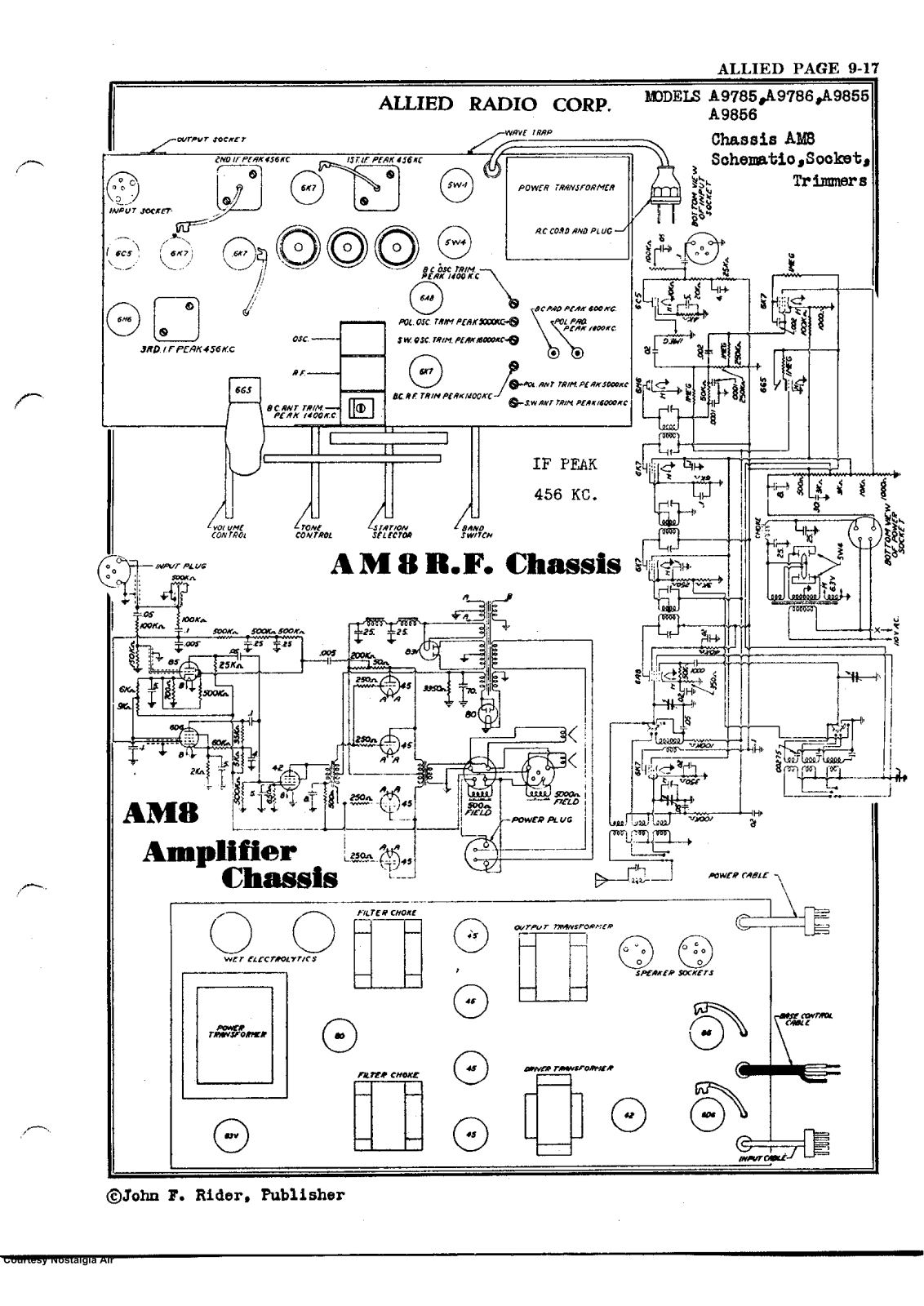 Allied Radio A9855, A9856 Schematic - ManualMachine.com