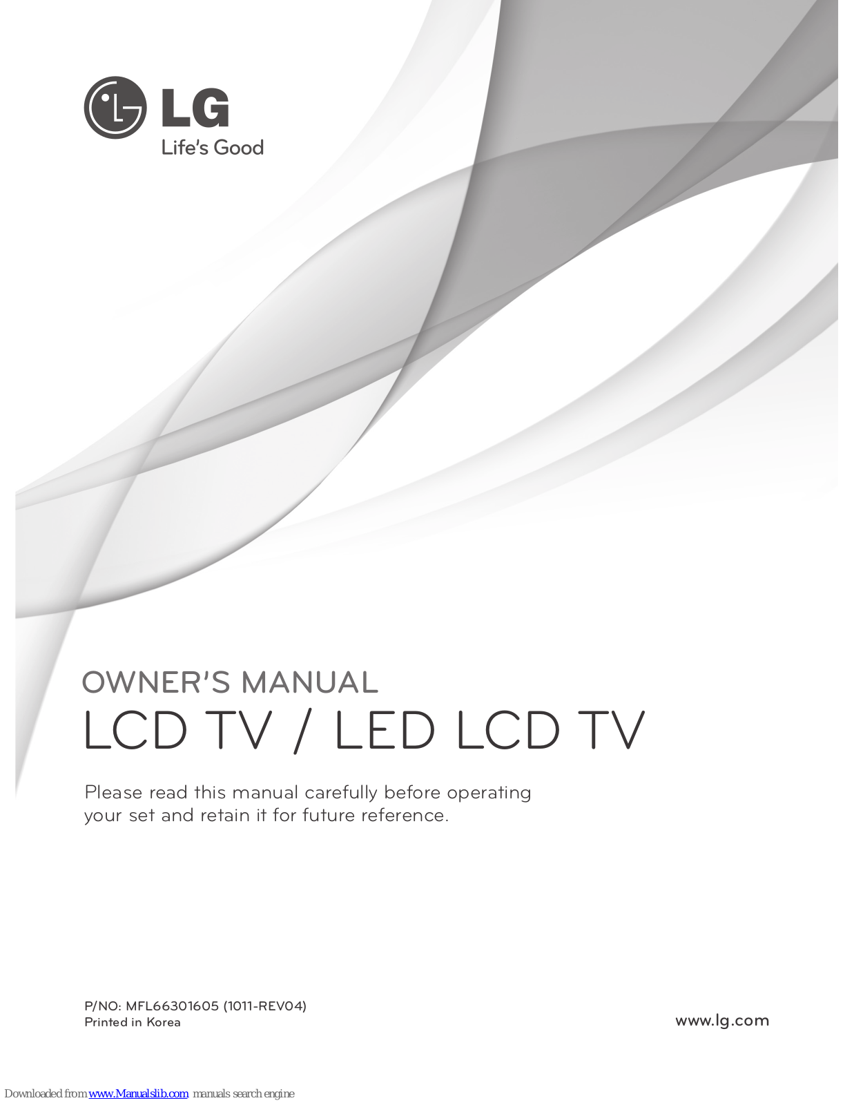 LG 19LD35 Series, 32LD35 Series, 32LD34 Series, 26LD34 Series, 22LD34 Series Owner's Manual
