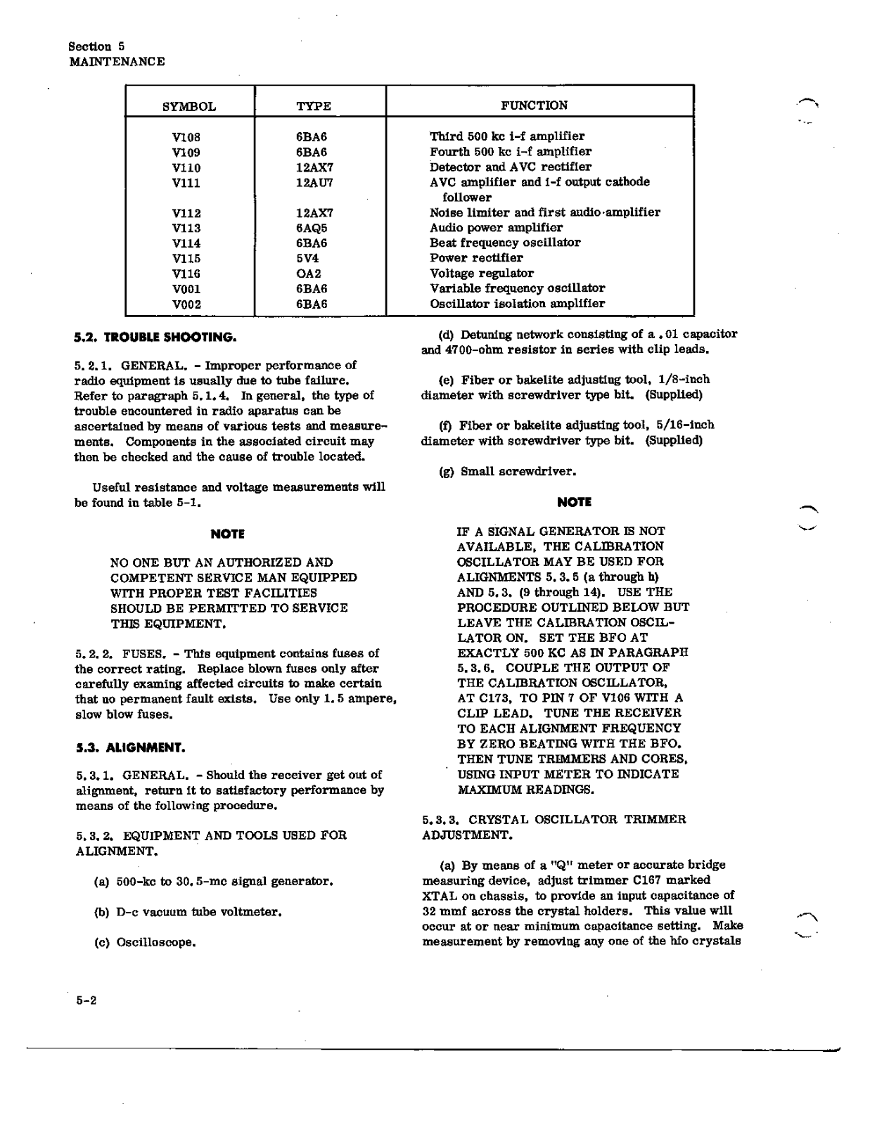 COLLINS 51J-4 User Manual (PAGE 28)