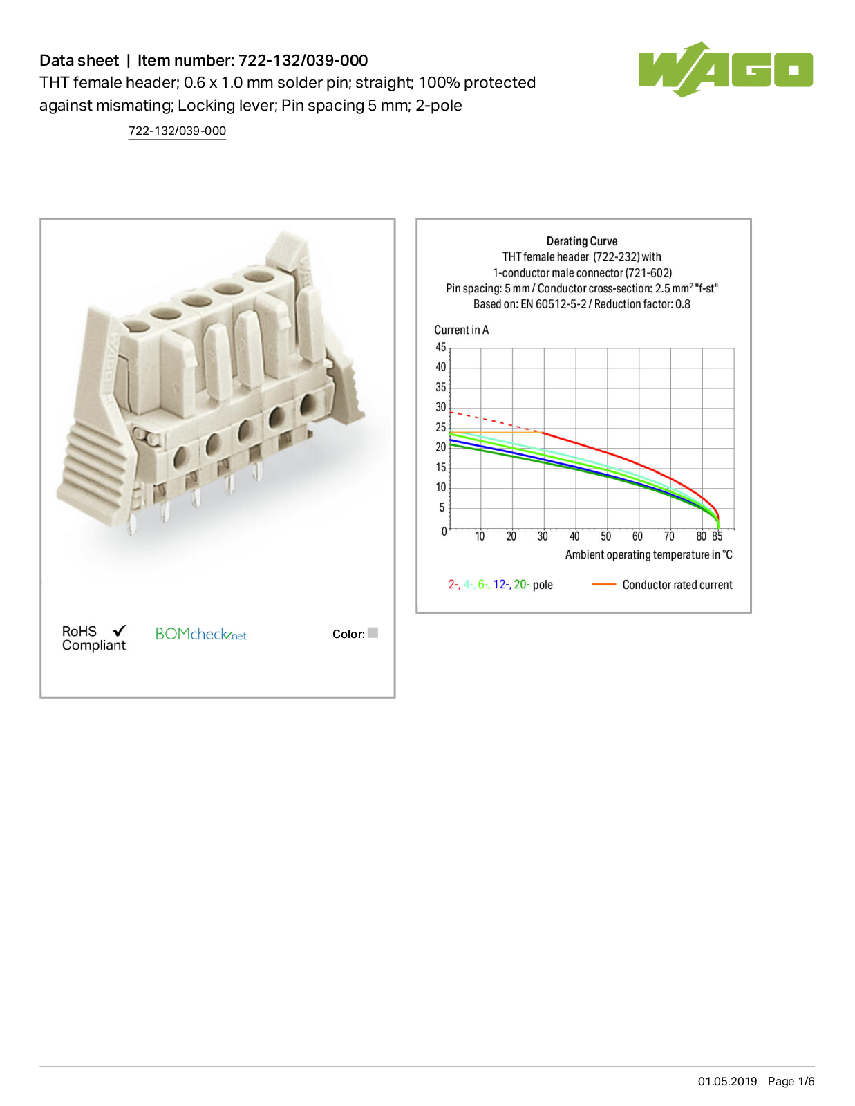 Wago 722-132/039-000 Data Sheet