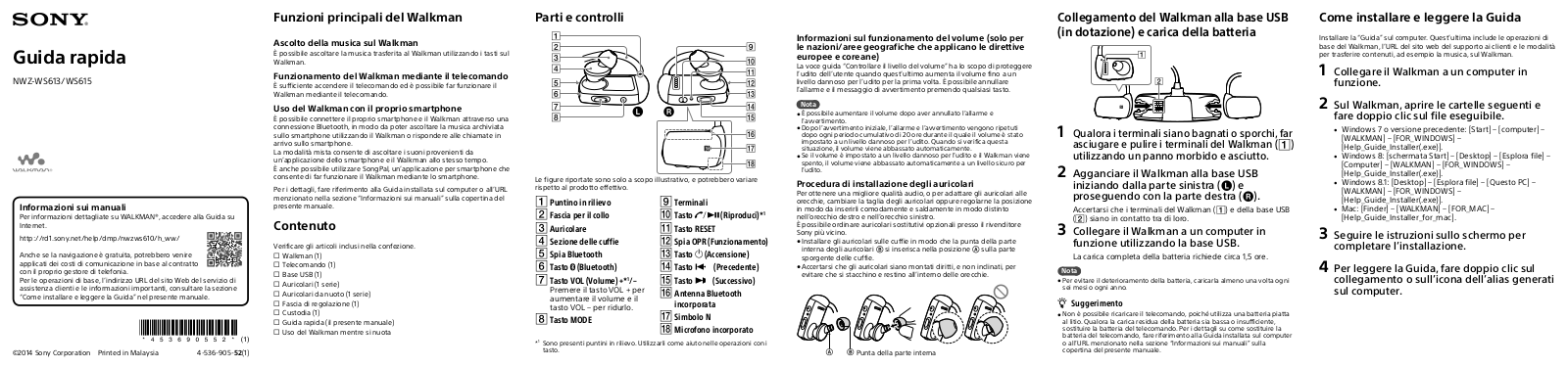 Sony NWZ-WS613 User Manual