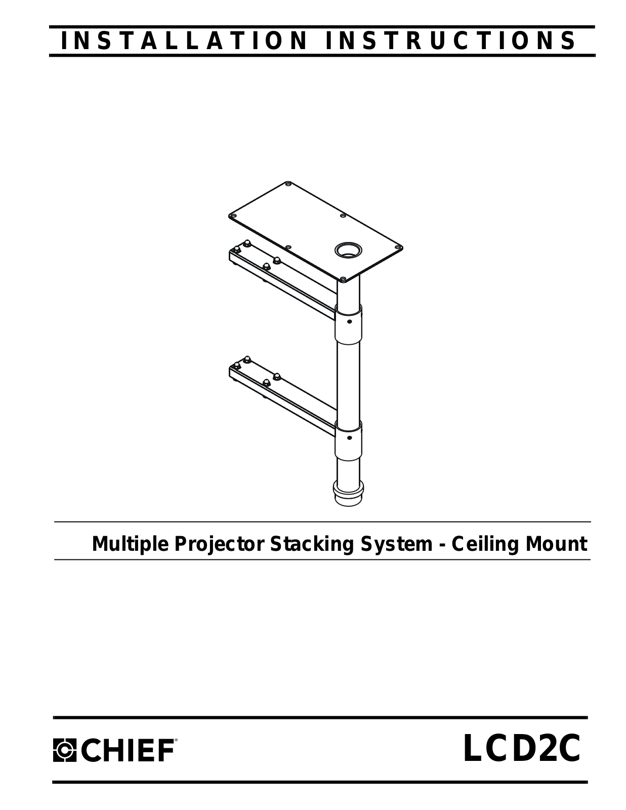 Chief Manufacturing LCD2C User Manual