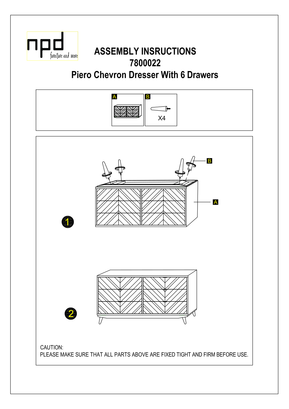 New Pacific Direct 7800022JV, 7800022WG User Manual