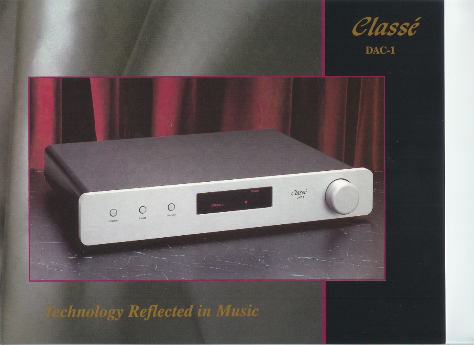 Classe Audio DAC-1 Brochure