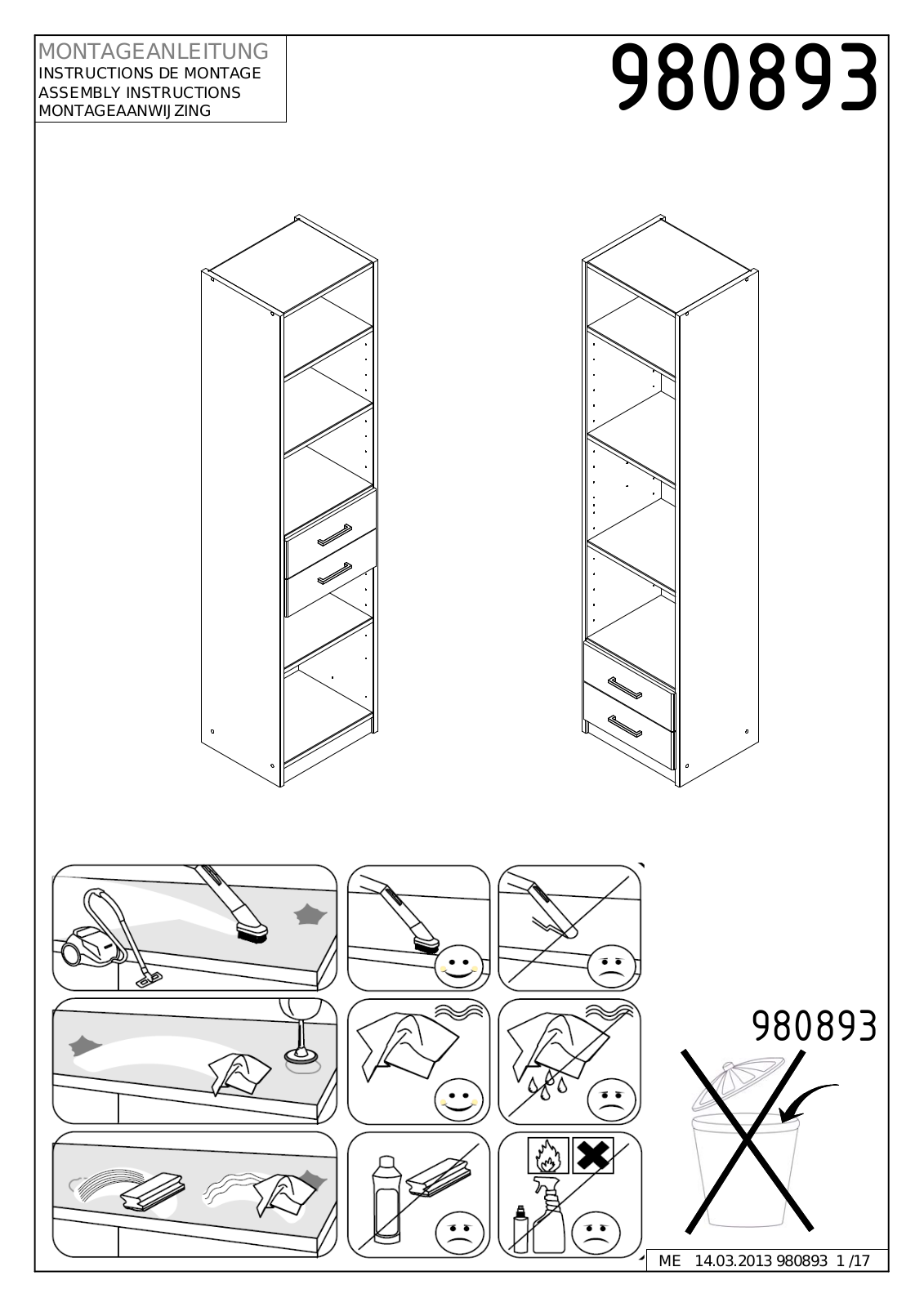 Wimex 980893 Assembly instructions